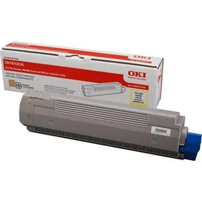 Toner pro "C810, 830" tiskárny, OKI Žlutá, 8 tis.stran